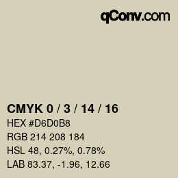 Color code: CMYK 0 / 3 / 14 / 16 | qconv.com