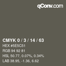 Color code: CMYK 0 / 3 / 14 / 63 | qconv.com