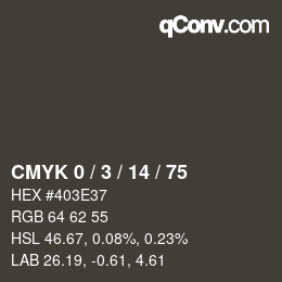 Color code: CMYK 0 / 3 / 14 / 75 | qconv.com