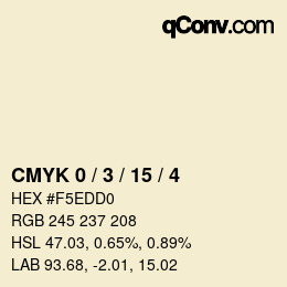 Color code: CMYK 0 / 3 / 15 / 4 | qconv.com