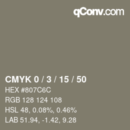 Color code: CMYK 0 / 3 / 15 / 50 | qconv.com