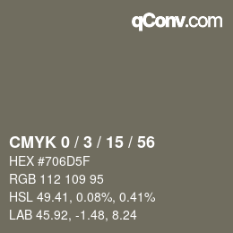 Color code: CMYK 0 / 3 / 15 / 56 | qconv.com