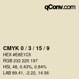 Color code: CMYK 0 / 3 / 15 / 9 | qconv.com