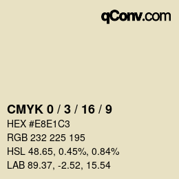 Color code: CMYK 0 / 3 / 16 / 9 | qconv.com