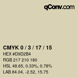 Color code: CMYK 0 / 3 / 17 / 15 | qconv.com