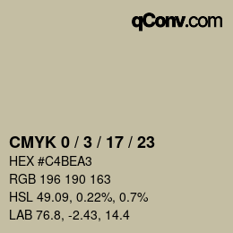 Color code: CMYK 0 / 3 / 17 / 23 | qconv.com