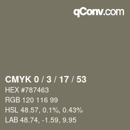 Color code: CMYK 0 / 3 / 17 / 53 | qconv.com