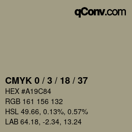 Código de color: CMYK 0 / 3 / 18 / 37 | qconv.com