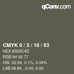 Color code: CMYK 0 / 3 / 18 / 63 | qconv.com