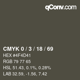 Color code: CMYK 0 / 3 / 18 / 69 | qconv.com