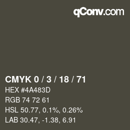 Color code: CMYK 0 / 3 / 18 / 71 | qconv.com