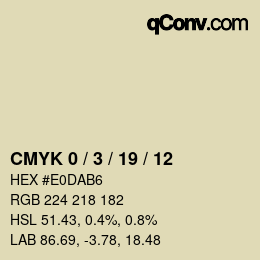 Color code: CMYK 0 / 3 / 19 / 12 | qconv.com