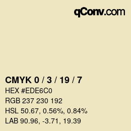 Color code: CMYK 0 / 3 / 19 / 7 | qconv.com