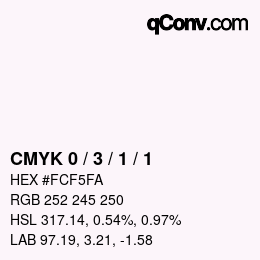 Color code: CMYK 0 / 3 / 1 / 1 | qconv.com