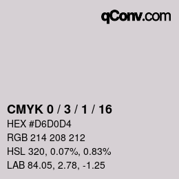 Color code: CMYK 0 / 3 / 1 / 16 | qconv.com