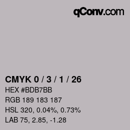 Color code: CMYK 0 / 3 / 1 / 26 | qconv.com