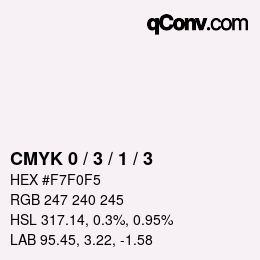 Color code: CMYK 0 / 3 / 1 / 3 | qconv.com