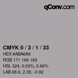 Color code: CMYK 0 / 3 / 1 / 33 | qconv.com