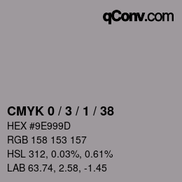 Color code: CMYK 0 / 3 / 1 / 38 | qconv.com