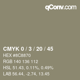 Color code: CMYK 0 / 3 / 20 / 45 | qconv.com