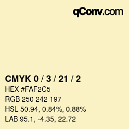 Color code: CMYK 0 / 3 / 21 / 2 | qconv.com