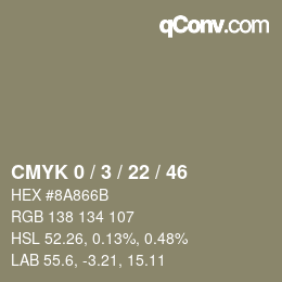 Color code: CMYK 0 / 3 / 22 / 46 | qconv.com