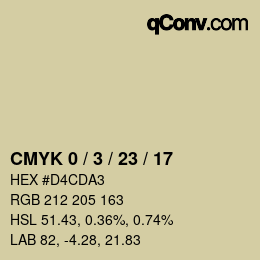 Color code: CMYK 0 / 3 / 23 / 17 | qconv.com