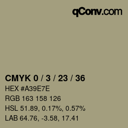 カラーコード: CMYK 0 / 3 / 23 / 36 | qconv.com