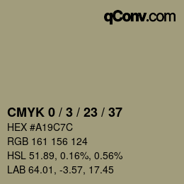 カラーコード: CMYK 0 / 3 / 23 / 37 | qconv.com