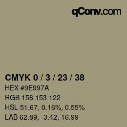 颜色代码: CMYK 0 / 3 / 23 / 38 | qconv.com