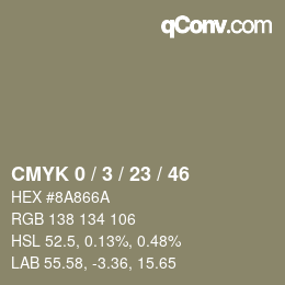 Color code: CMYK 0 / 3 / 23 / 46 | qconv.com