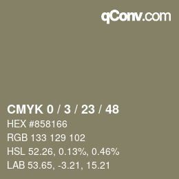 Color code: CMYK 0 / 3 / 23 / 48 | qconv.com