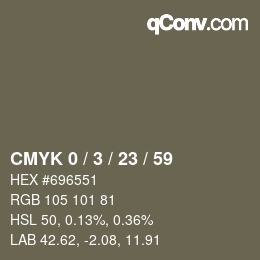 颜色代码: CMYK 0 / 3 / 23 / 59 | qconv.com