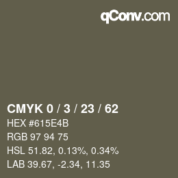 Color code: CMYK 0 / 3 / 23 / 62 | qconv.com