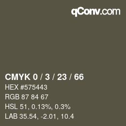 Color code: CMYK 0 / 3 / 23 / 66 | qconv.com