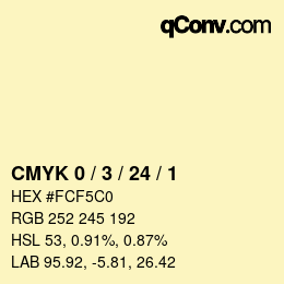 Color code: CMYK 0 / 3 / 24 / 1 | qconv.com