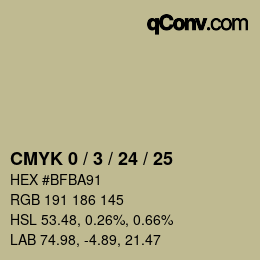 颜色代码: CMYK 0 / 3 / 24 / 25 | qconv.com