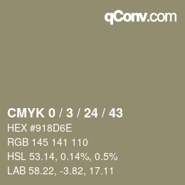 Color code: CMYK 0 / 3 / 24 / 43 | qconv.com