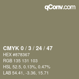 Color code: CMYK 0 / 3 / 24 / 47 | qconv.com