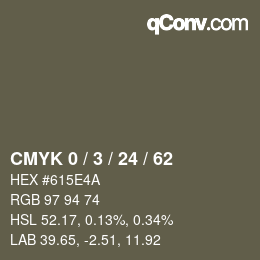颜色代码: CMYK 0 / 3 / 24 / 62 | qconv.com