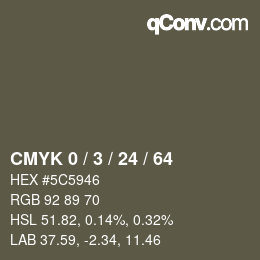 Color code: CMYK 0 / 3 / 24 / 64 | qconv.com