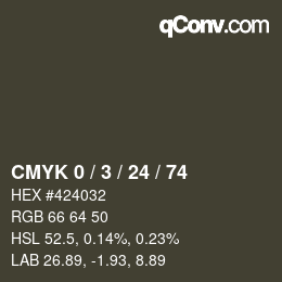 Color code: CMYK 0 / 3 / 24 / 74 | qconv.com