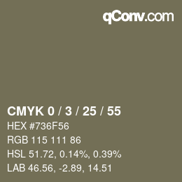 Color code: CMYK 0 / 3 / 25 / 55 | qconv.com