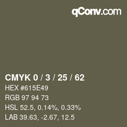 Color code: CMYK 0 / 3 / 25 / 62 | qconv.com
