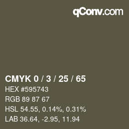 Color code: CMYK 0 / 3 / 25 / 65 | qconv.com