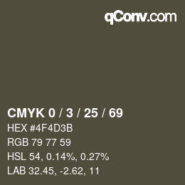 Color code: CMYK 0 / 3 / 25 / 69 | qconv.com