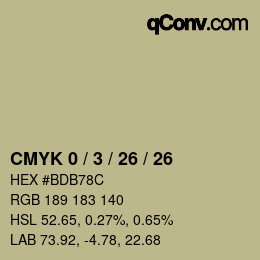 Color code: CMYK 0 / 3 / 26 / 26 | qconv.com