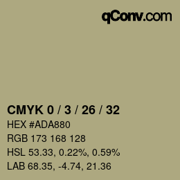カラーコード: CMYK 0 / 3 / 26 / 32 | qconv.com