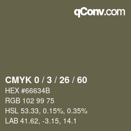 カラーコード: CMYK 0 / 3 / 26 / 60 | qconv.com