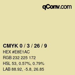 Color code: CMYK 0 / 3 / 26 / 9 | qconv.com